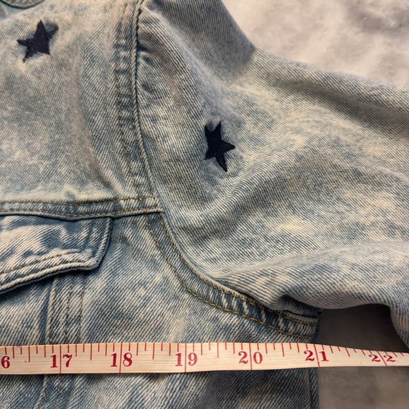 Alivia Ford's Women's (Juniors) Blue Jean Star Embroidery Jacket Size large - Picture 5 of 9